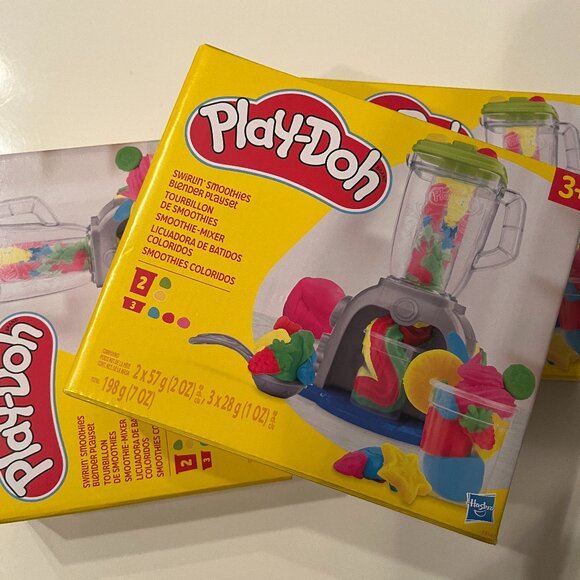Hasbro Play-Doh Smoothie Maker Playset Lot of 3 Kids Blender Toys New (hg/x) - Picture 4 of 12